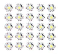 20pcs 5V 5W LED perline lampada con piastra in alluminio per un'efficace regolazione termica in apparecchi di illuminazione e assemblaggi (5V-5W bianco puro)