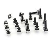 20PCS 6x6 Interruttore a pulsante DIP 6X6X4.3 Interruttore tattile leggero 6 * 6 * 4.3/5/6/7/8/9/10/11/12/13/14/15/16/17MM L'interruttore di alimentazione 4 pin(20PCS 6x6x18mm)