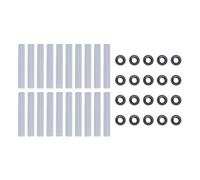 20pcs 80 Mm per Porte Garage Maniche a Rulli Tranquilli Compatibili con i Rulli Porte Garage Tranquilli Cuscinetti per le Porte del Garage per Auto