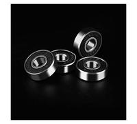 20pcs ABCE-11 608 Ruote da skateboard Skate Cuscinetti a sfera Rullo Pullo Precisione Cuscinetti 608RS Parti di skate(Black)
