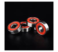 20pcs ABCE-11 608 Ruote da skateboard Skate Cuscinetti a sfera Rullo Pullo Precisione Cuscinetti 608RS Parti di skate(Red)