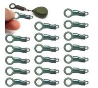 20pcs Accessori per Pesca alla Carpa Clip di Piombo Posteriori Maniche in Silicone Tubo di Bloccaggio Pesca Converti Maniche di Piombo Carpa Rig Tackle
