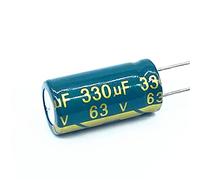 20pcs ad alta frequenza a bassa impedenza 63v 330UF condensatore elettrolitico in alluminio Size10 * 20mm 330UF Elementi di accumulo di energia