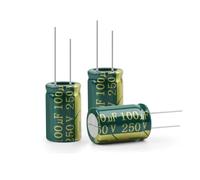 20Pcs Aluminum Electrolytic Capacitor High Frequency Low 250V100UF 250V22UF 250V33UF Low Resistance MQXFCZUX(250V22UF 10x17)