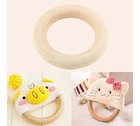 20pcs anello di dentizione di legno naturale incompiuto collana rotonda del braccialetto di legno monili del mestiere di DIY che fanno i connettori di legno del pendente dell'accessorio