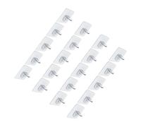 20pcs Armadio divisorio Pieghette Pieghezze senza chiodi Staffe senza cuciture