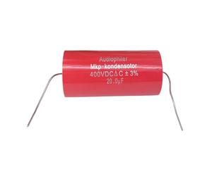20PCS Axial MKP Capacitor 20uf 400V DC ±3% HIFI Frequency Dividing Audio Capacitance CZAOINCU