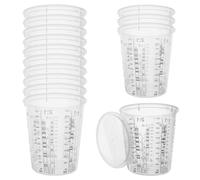 20pcs Bicchieri Di Miscelazione In Resina 680ml, Tazza Di Misurazione Della Vernice, Tazza Di Miscelazione Bicchieri Per Miscelare La Vernice Con Coperchi Misurini In Plastica Per Liquidi Pigmento