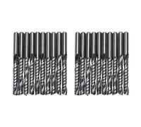 20Pcs Bit del Router di Cnc 3.175 x 22mm Singolo Flauto Un Spirale Carburo 1079