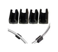 20pcs Black Plastic U-Shaped Chair Legs 12mm for Steel Chairs