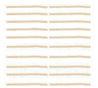 20pcs bobine di legame a spirale 30 foglio ABS Legatura a spirale di plastica per lavoro di cartoleria (Arancia)