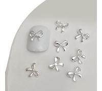 20pcs Bowknot 3D Metallo Per Unghie Arte Donne Decorazioni Accessori Fornitura