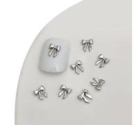 20pcs Bowknot 3D Metallo Per Unghie Arte Donne Decorazioni Accessori Fornitura