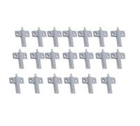 20pcs buffer di porte in plastica smorzatori silenziosi più vicini tappeti chiusi di alta qualità materiale ad alta qualità per mobili per la casa armadio armadio grigio 63x46x12mm