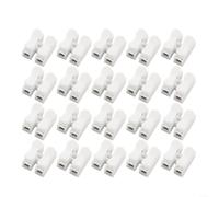 20pcs CH-2 Quick Connect Terminale 220V 6A Connettore di giunzione Leva per Cavo Elettrico Bianco
