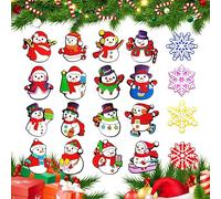 20PCS Ciondoli per Scarpe a Tema Natale, Pupazzo di Neve Charms, Xmas CLOG in PVC per Jibbitz Crocs, Decorazione Scarpa, Regalo del Partito per Ragazzi Ragazze Bambini