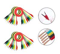 20PCS Clip Cavi di Prova Elettrici 16 Pollici,Con Clip Test.