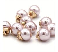 20pcs Colore Smalto Bottoni Madreperla per Cucito, 10mm Rotondo Metallo Tibia