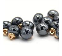 20pcs Colore Smalto Bottoni Madreperla per Cucito, 10mm Rotondo Metallo Tibia