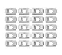 20pcs Connettore elastico del profilo in alluminio Connettore elastico in acciaio zincato incorporato per il fissaggio di montaggio per varie dimensioni profili di alluminio (30-slot in serie 8)