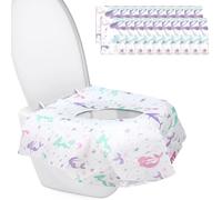 20Pcs Copriwater Usa e Getta, Copriwater USA E Getta per Bagni Pubblici con Adesivo Antiscivolo, Tessuto Non Tessuto, Impermeabili Usa e Getta da WC per Bambini E Adulti Toilette Campeggio (Sirena)