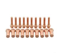 20Pcs CP91 Torcia al Plasma Elettrodo C2048 Punta 1.2mm 50-70A Per Cebora CP90 C1368 Torcia Al Plasma Elettrodo C1848 Punta WSP-09018 Materiali di consumo per torcia al plasma