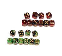 20pcs Dadi 6 facce D6 Resina Double-Colors Dice Gioco Dado MDG Giochi di MTG