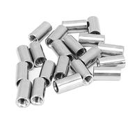 20PCS Dado di Accoppiamento Tondo M5 X 0,8 8 L15mm Acciaio Inossidabile M5 Filettatura Femmina Asta Connettore Dado Dado di Collegamento Set per la Manutenzione della Pipeline