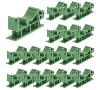 20pcs Din Rail Clips Clip PCB Adattatore di controllo del supporto per staffa