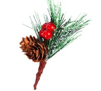 20pcs False Pine Ago Rosso Berri Red Ciondolo Tree Christmas Hanging Ciondolo