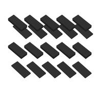 20Pcs Furniture Pad Black Headboard Bumper Furniture Wall Protectors Foam Stoppers Antivibration Pad Black Bumper