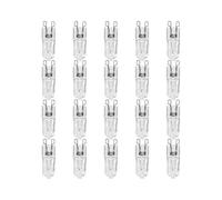 20pcs G9 Halogen Light Bulbs 25w Clear Dimmable Warm White 2800k for Chandeliers Pendants Landscape Lights for Home and Outdoor Lighting