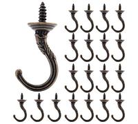 20PCS Ganci a vite per soffitto a parete vintage, ganci a vite per soffitto Ganci per tazza per utensili da cucina da giardino (bronzo)