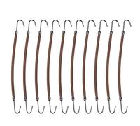20pcs ganci coda di cavallo fermagli per capelli elastici per capelli accessori per lo styling capelli (caffè)