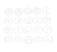 20pcs Halloween Pumpkin Stencils Tela Painting Stencils Wall Art Paint Stencils