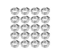 20Pcs Hose Clamp Improves Corrosion Resistance Resistance Ability Adjustable Double Wire Hose Clamp for Industrial12-14.5mm