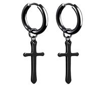 20Pcs in Acciaio Inox Croce Orecchini A Cerchio Set Incernierato Catena della Piuma della Vite Prigioniera di Goccia Ciondola Gli Orecchini per Gli Uomini Ragazzi Unix Piercing Punk Clever Treatment