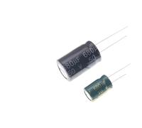 20pcs In-line aluminum electrolytic capacitor 680UF 10V 16V 25V 35V 50V 63V 450V 8x12 10x17 green gold high frequency NWPNLXEA(16V Green Gold 8x14)