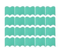 20PCS Interlocking Landscaping Edging Kit | Weatherproof PP Garden Border for Lawn/Flower Beds | Hammer - in Design, No Digging Required (Green)