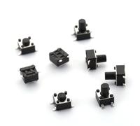 20PCS Interruttore di pulsante SMD 4.5X4.5X3.8 Interruttore tattile leggero 4.5 * 4.5 * 4/4.3/4.5/4.8/5/6/7/8/9/10MM L'interruttore di alimentazione 4 pin(20PCS 4.5x4.5x4.8mm)