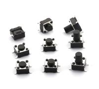 20PCS Interruttore di pulsante SMD 6X6X4.3 Interruttore tattile leggero 6 * 6 * 4.3/5/6/7/8/9/10/11/12/13/14/15/16/17MM L'interruttore di alimentazione 4 pin(20PCS 6x6x6.5mm)