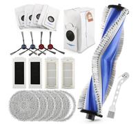 20PCS Kit di Accessori per Ecovacs Deebot T30S Combo/T30S Combo Complete Robot Aspirapolvere Accessori con 1 Spazzole Principali, 4 Spazzole Laterali, 6 Panni, 4 Filtri, 4 Sacchetti per la Polvere(xx)