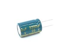 20pcs/lot 25V 2200UF Low ESR/Impedance high frequency aluminum electrolytic capacitor 25v2200uf size 13 * 20 2200UF25V 20% AUOQKQUT