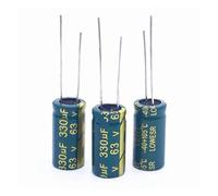 20pcs/lot BC04 high frequency low impedance 63v 330UF aluminum electrolytic capacitor size 10 * 20 330UF 20% AUOQKQUT