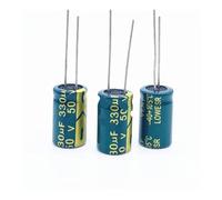 20pcs/lot high frequency low impedance 50v 330UF aluminum electrolytic capacitor size 10 * 17 330UF 20% ICXLPMC