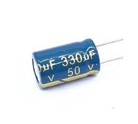 20pcs/lot high frequency low impedance 50v 330UF aluminum electrolytic capacitor size 10 * 17 330UF 20% PKNVKZIDK