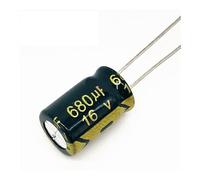 20pcs/lot P33 680UF 680uf16V Low ESR/Impedance high frequency aluminum electrolytic capacitor size 8 * 12 16V 680uf 20% ICXLPMC