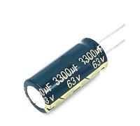 20pcs/lot T13 high frequency low impedance 63v 3300UF aluminum electrolytic capacitor size 18 * 40 3300UF 63v 20% MQXFCZUX