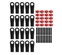 20PCS M2 Estremità per aste in plastica Sfere di collegamento compatibili con 1/24 RC Crawler Car SCX24 AX24(20PCS B)