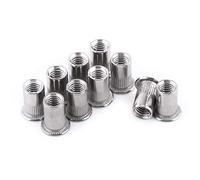 20pcs M3-M8 Dadi a rivetto filettati a testa piatta Rivetti in acciaio inox Dadi ciechi Nutserts in alluminio(M8)
